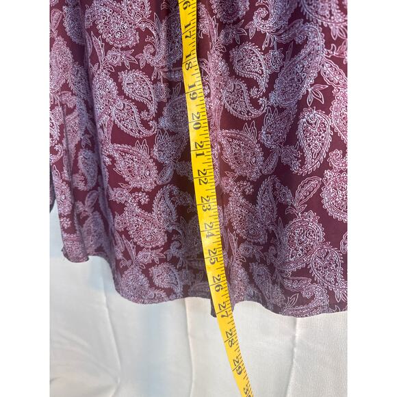 Liz Claiborne 3/4 sleeve dress shirt blouse purple size XL - Picture 4 of 6